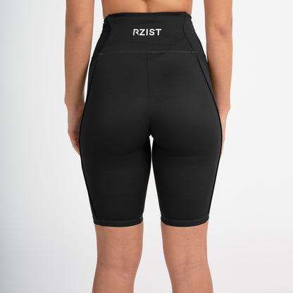 Shorts for Women Biker Shorts Rzist jet black shorts - RZIST