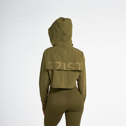 Hoodie For Women's Sportswear RZIST Capulet Olive Hoodie - RZIST