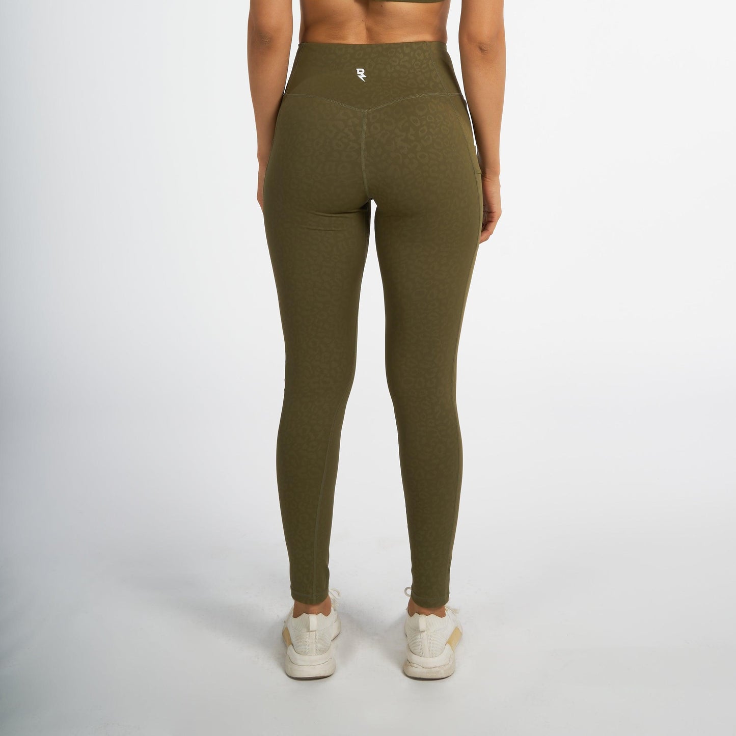 Leggings For Women's Workout By RZIST In Capulet Olive Leggings - RZIST