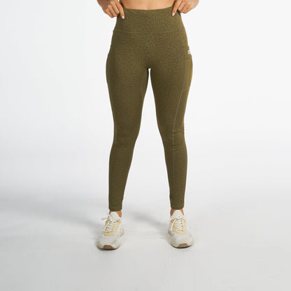 Leggings For Women's Workout By RZIST In Capulet Olive Leggings - RZIST