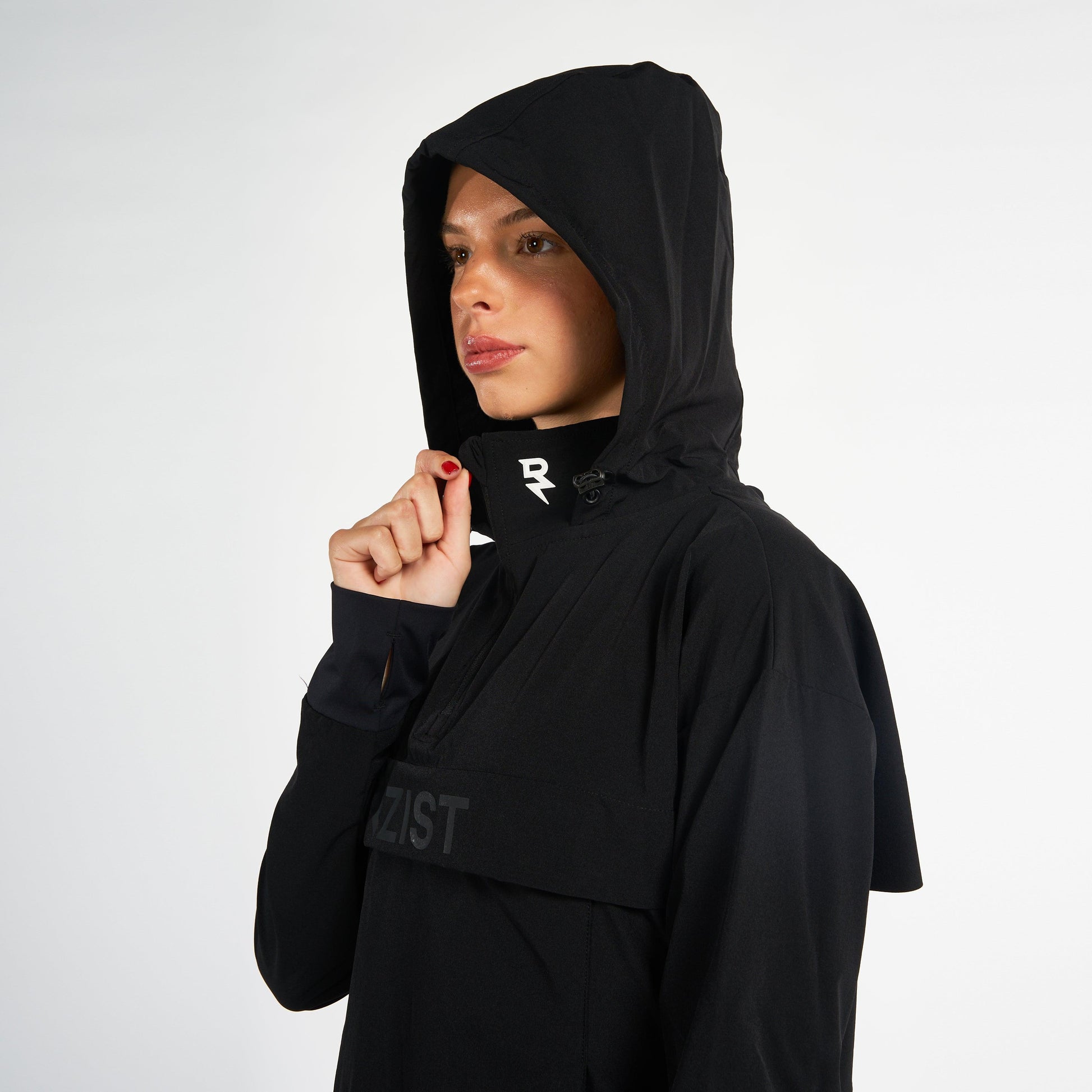 Hoodie For Women's Sportswear RZIST Jet Black Hoodie - RZIST