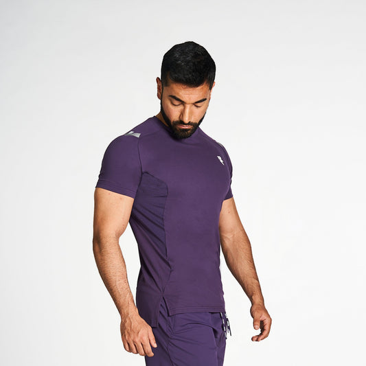 T-Shirt For Men's Sportswear RZIST Purple T-Shirt - RZIST