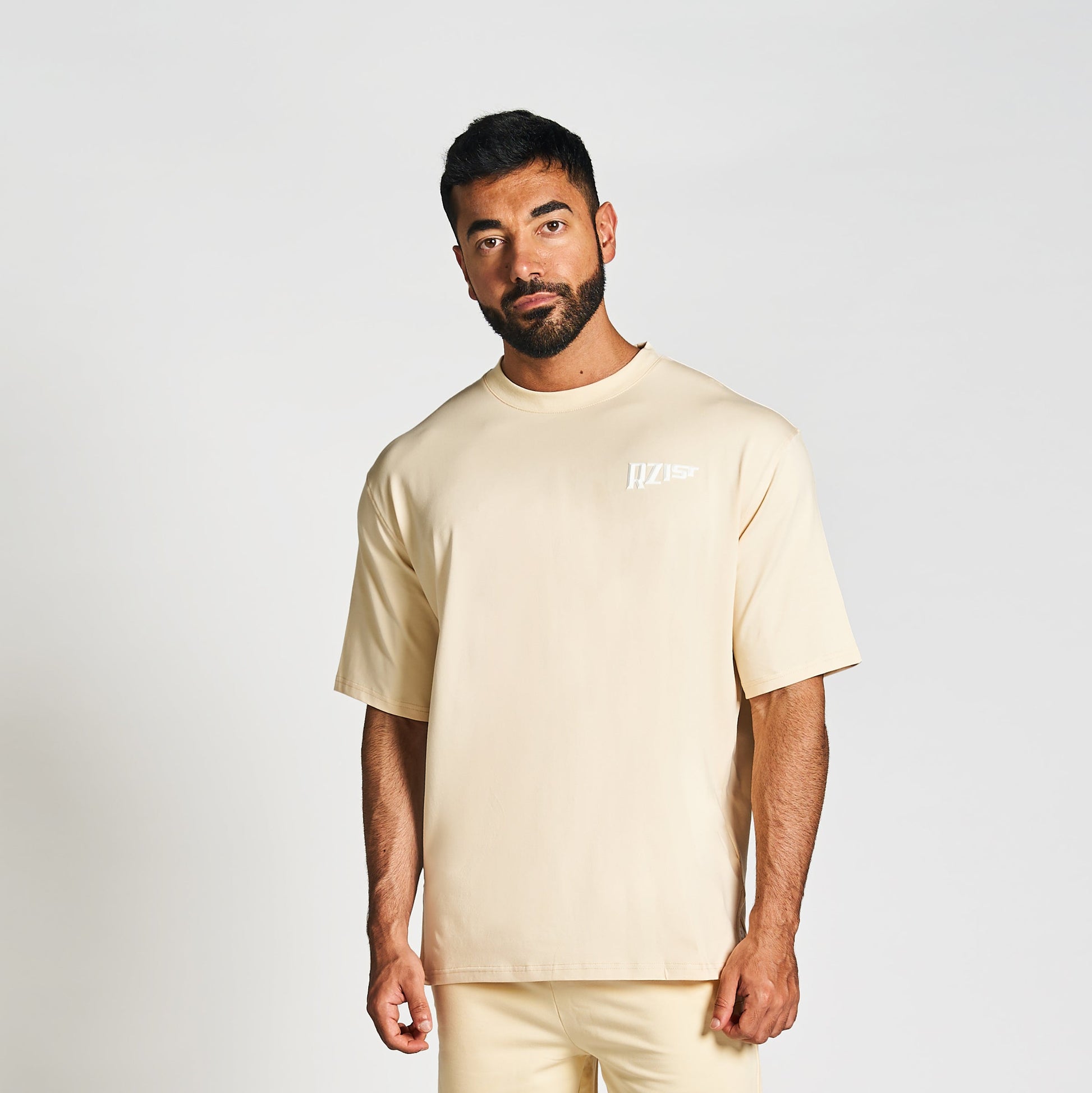 T-shirt for Men’s  Drop-Shoulder RZIST Macadamia T-Shirt - RZIST