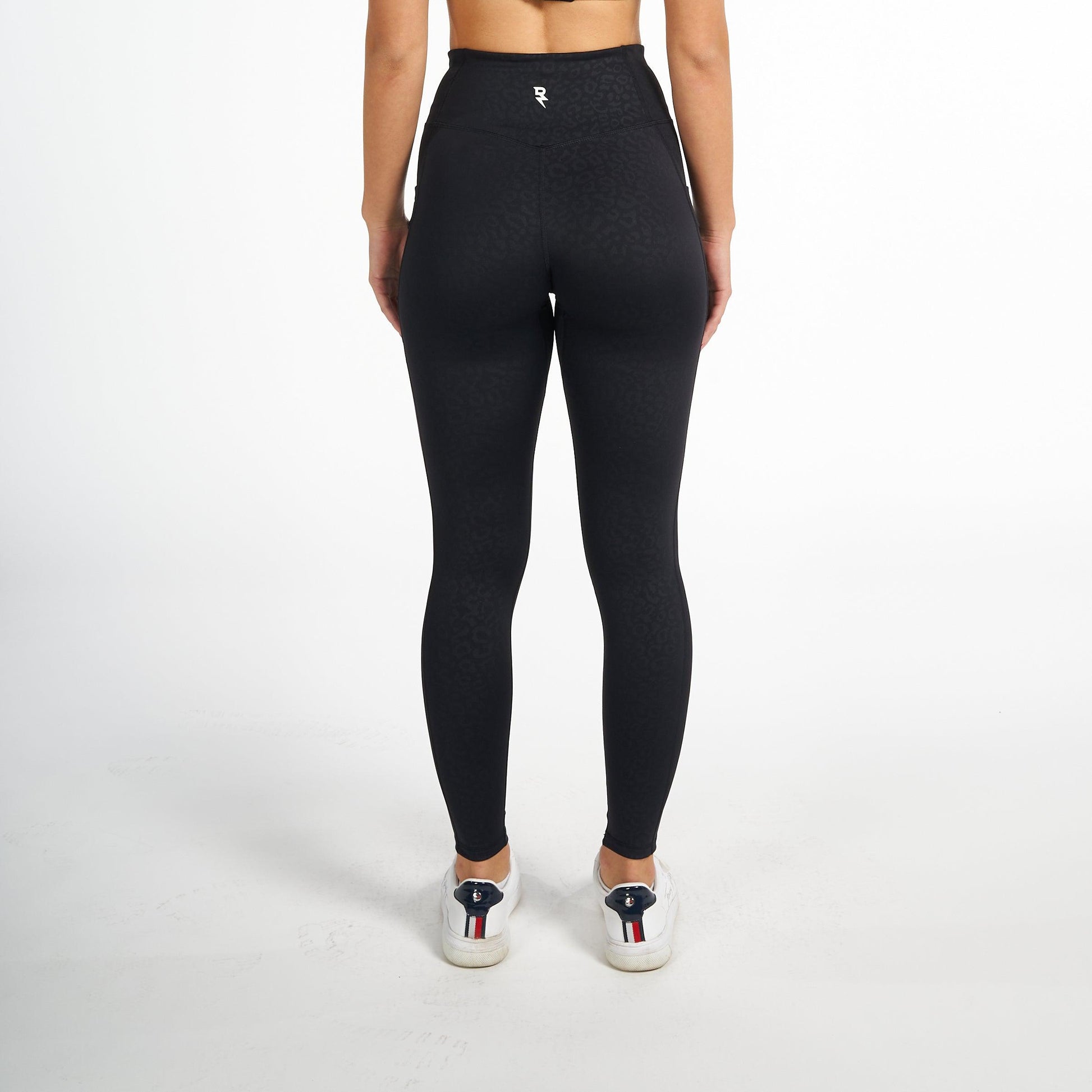 Leggings For Women's Workout RZIST Jet Black Leggings - RZIST