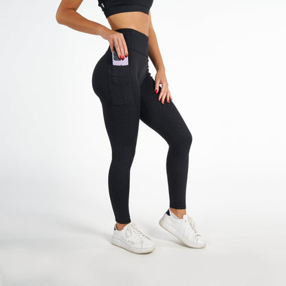 Leggings For Women's Workout RZIST Jet Black Leggings - RZIST