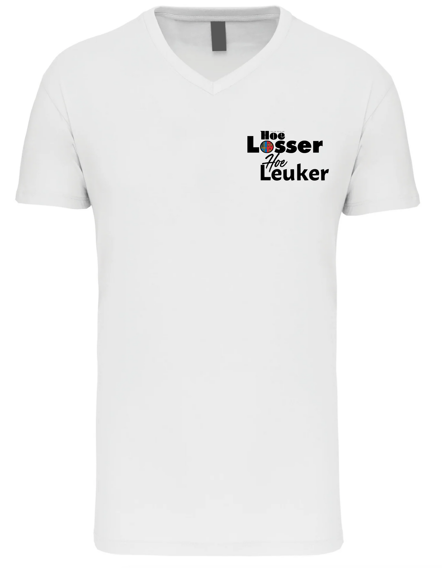 T-shirt inclusief opdruk :  Hoe Losser Hoe Leuker