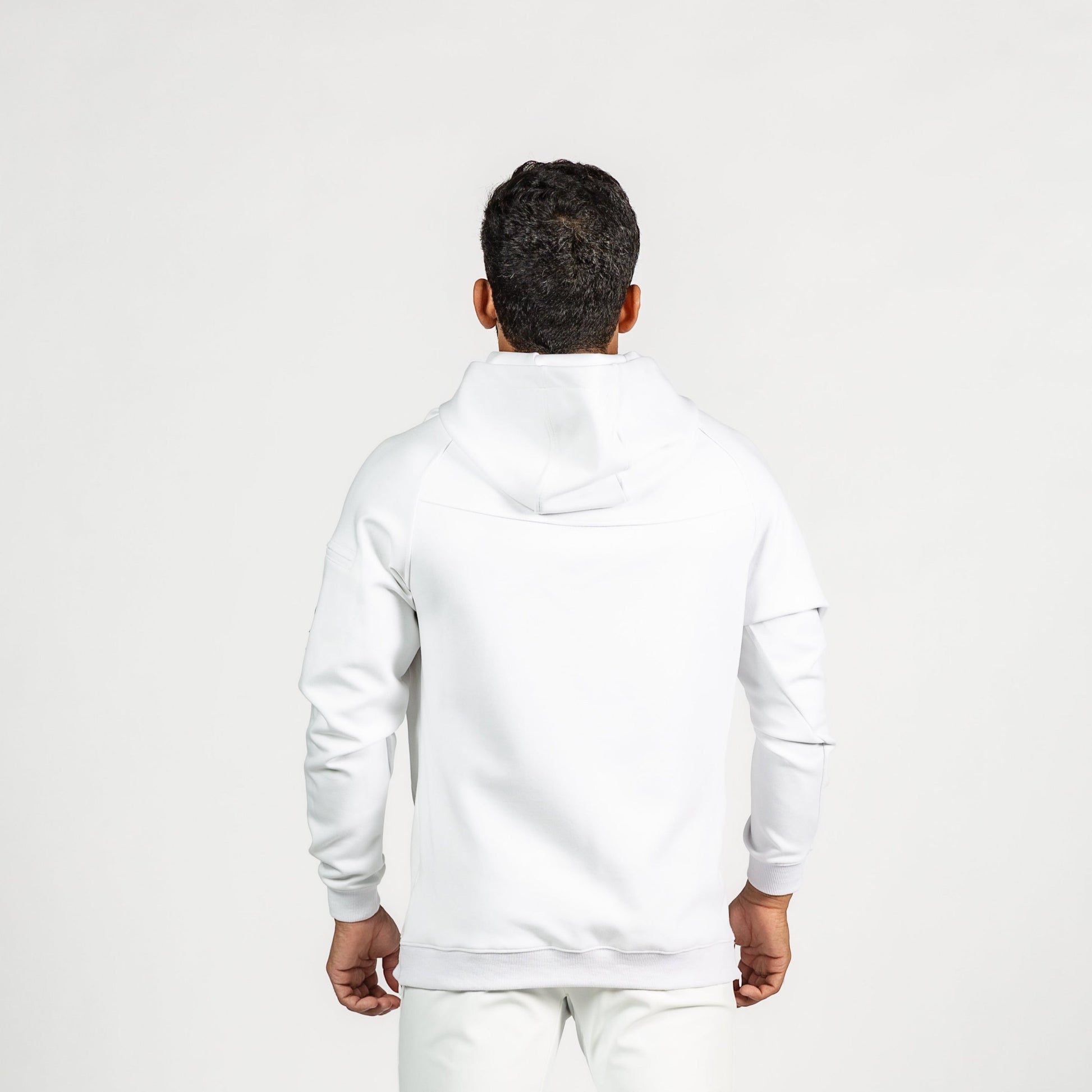 Limited Edition Men's Cotton White Pullover Hoodie - RZIST