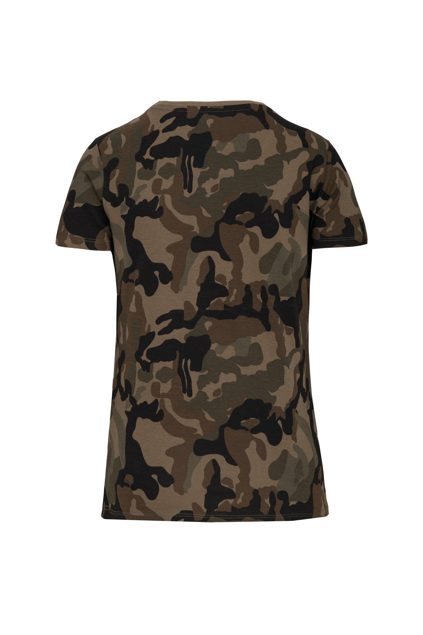 Dames-t-shirt camo korte mouwen