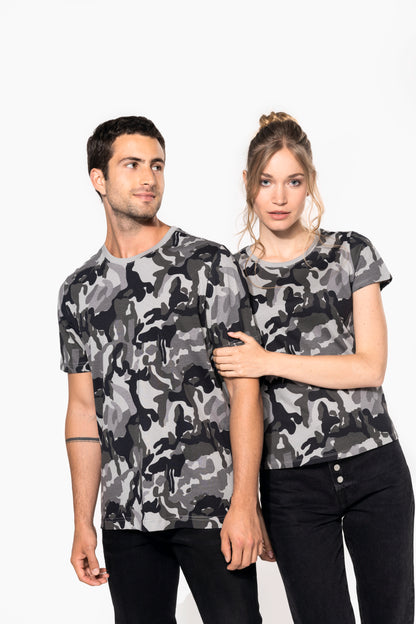 Dames-t-shirt camo korte mouwen