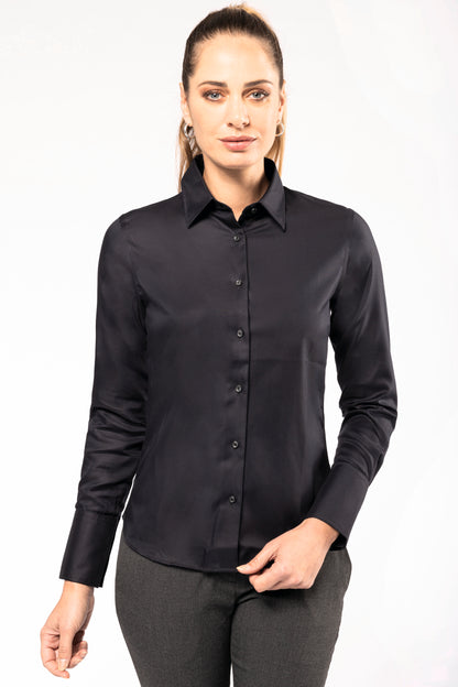 Dames non-iron blouse lange mouwen