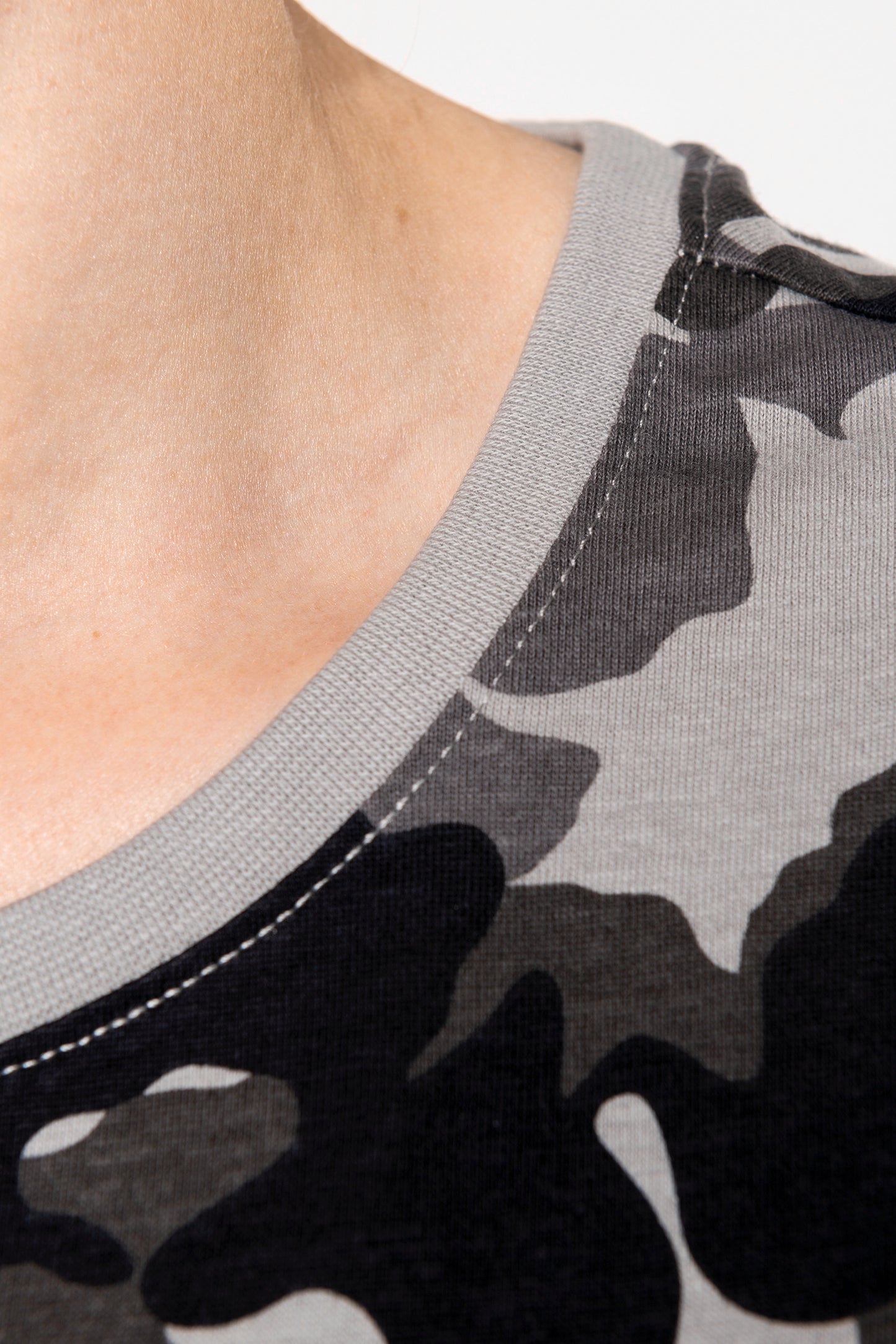 Dames-t-shirt camo korte mouwen