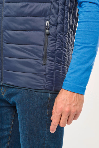 Mens lightweight sleeveless down jacket