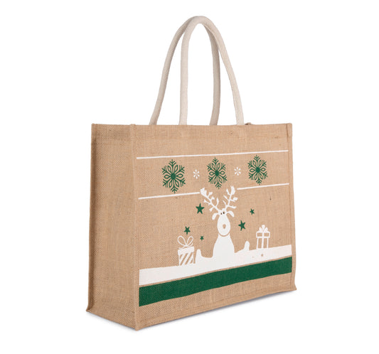 Shopper met kerstmotieven