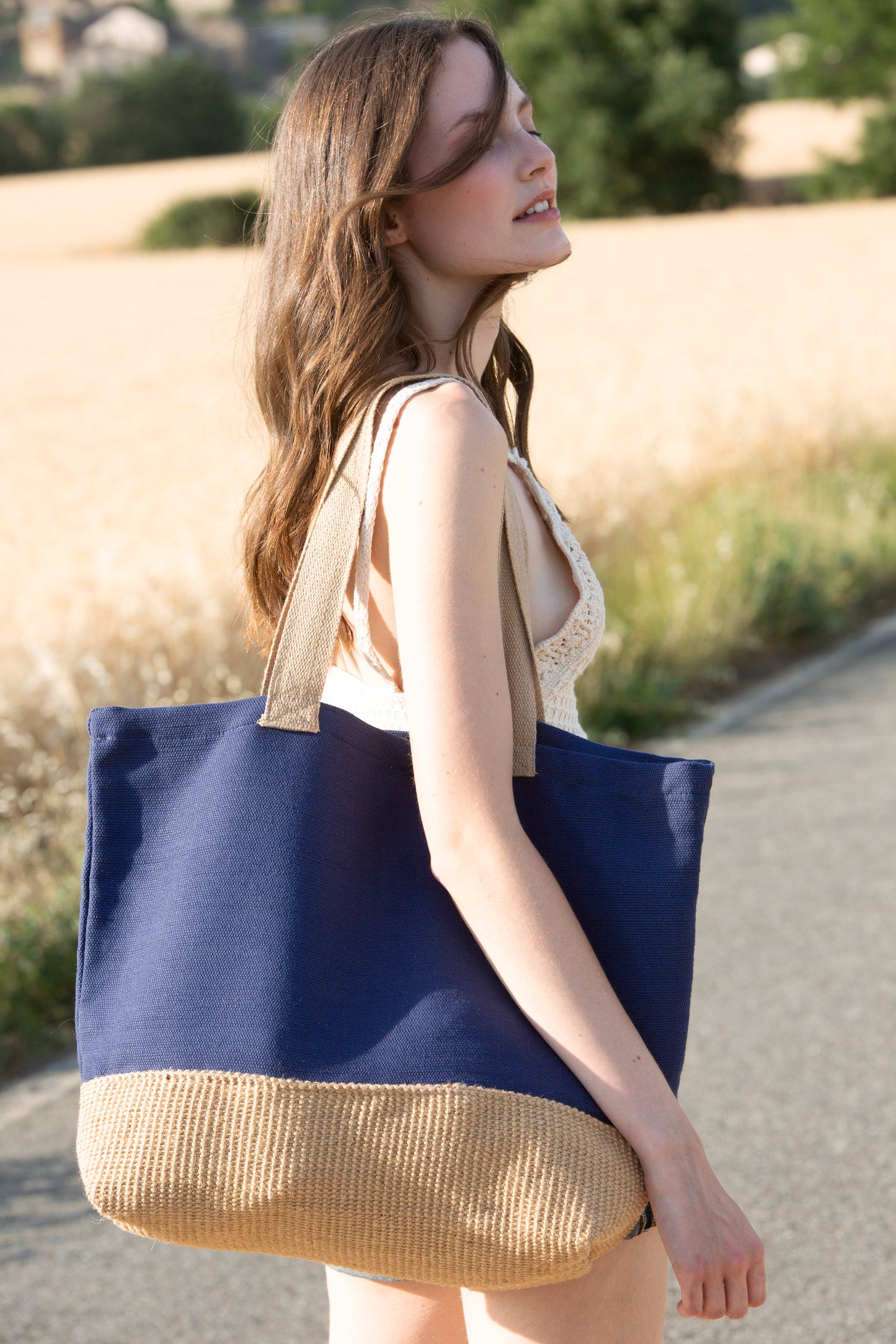 Rustieke shopper/reistas