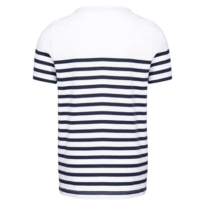 Marine-t-shirt ronde hals Bio kind