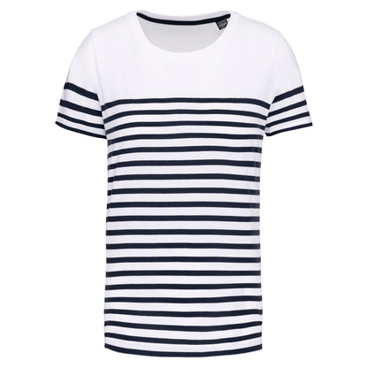 Marine-t-shirt ronde hals Bio kind